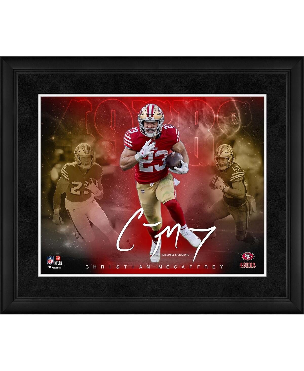 Fanatics Authentic Christian Mccaffrey San Francisco 49ers Framed 16" X 20" Stars Of The Game Collage In Multi