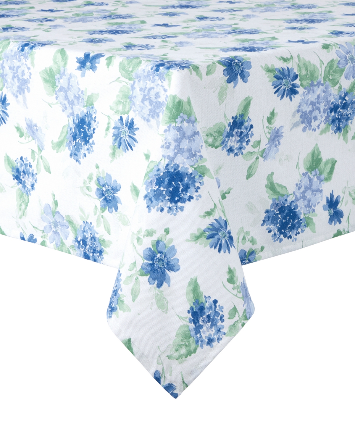 Martha Stewart Amber Floral Tablecloth, 60" X 102" In Blue