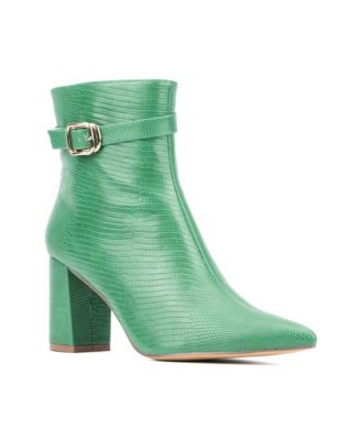 Women's Edena-Lizard Embossed Pointy Ankle Boot