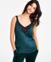 1.STATE Plus Sheer Inset Camisole Top
