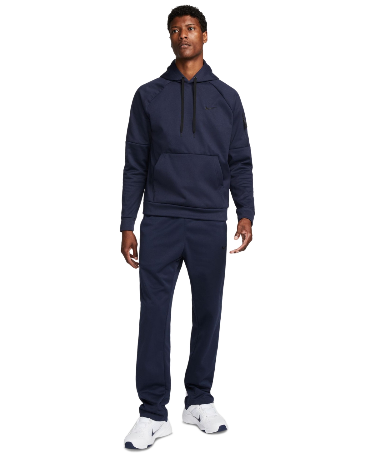 Nike Men's Therma-fit Long-Sleeve Logo Hoodie -black