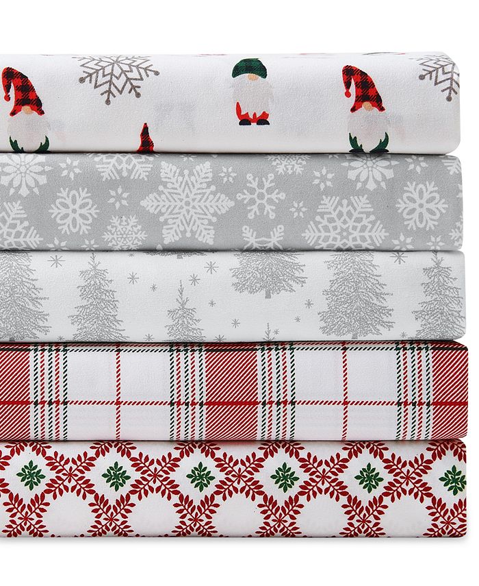 Sanders Holiday Printed 4Pc. Sheet Set, Twin Macy's