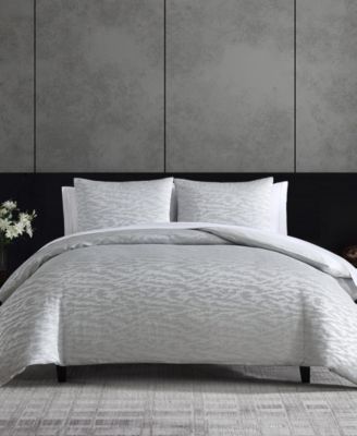Shop Vera Wang Illusion Comforter Sets In Silver Gray