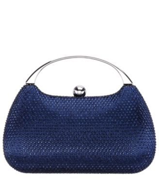 Crystal Minaudiere with Metal Handle