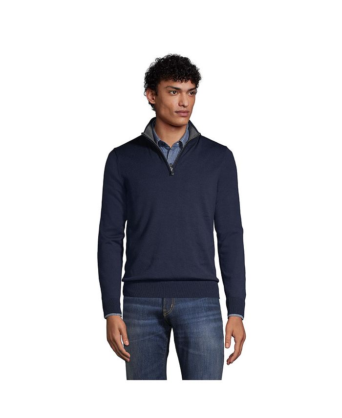 Men's tall discount quarter zip sweater