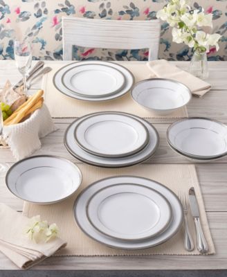 Noritake Charlotta Platinum 12 Piece Set, Service For 4 - Macy's