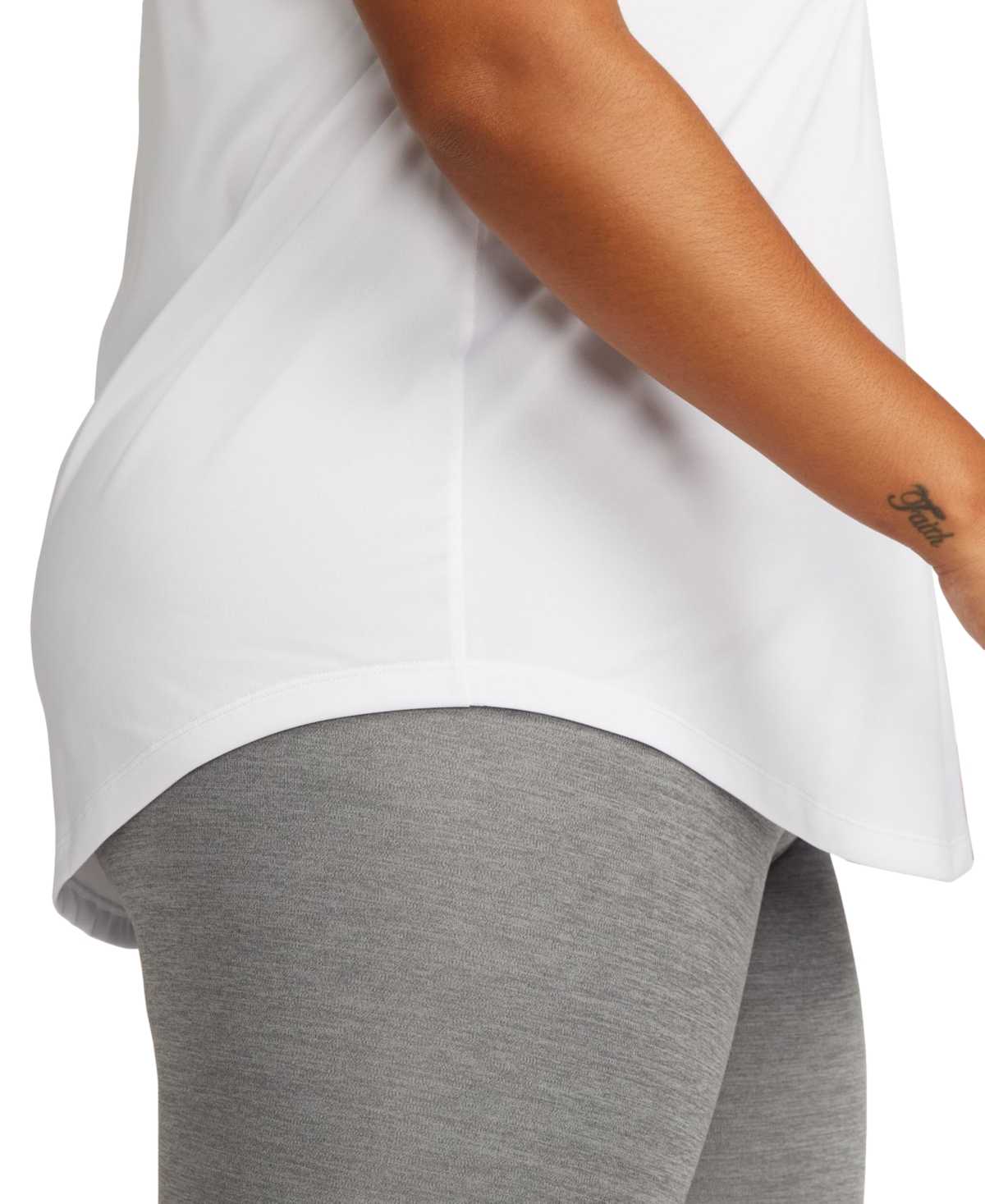 Nike Plus Size Active Dri-fit Women's Short-Sleeve Logo T-Shirt -black