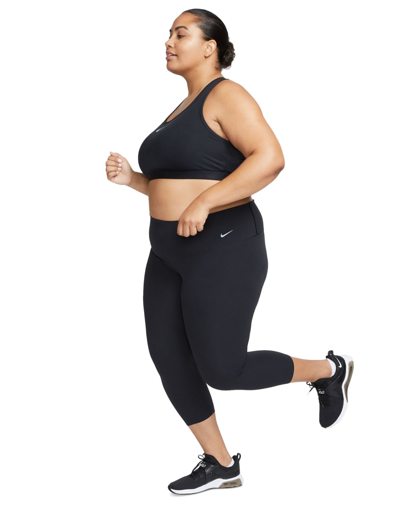 Спортивное бра Active, уплотнённая чашка, средняя поддержка — Nike, цвет: Чёрный — фото 5