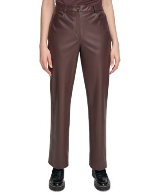 Calvin klein leather pants best sale