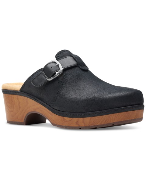Женские сабо Clarks Women's Paizlee Nora Slip-On Buckled Platform Clogs