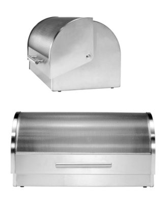 8.5&amp;quot; Bread Box with Tempered Glass Lid