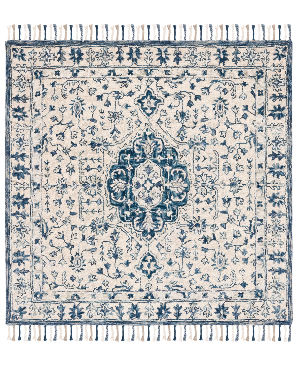 Safavieh Aurora APN125 9' x 9' Square Area Rug - Ivory, Blue