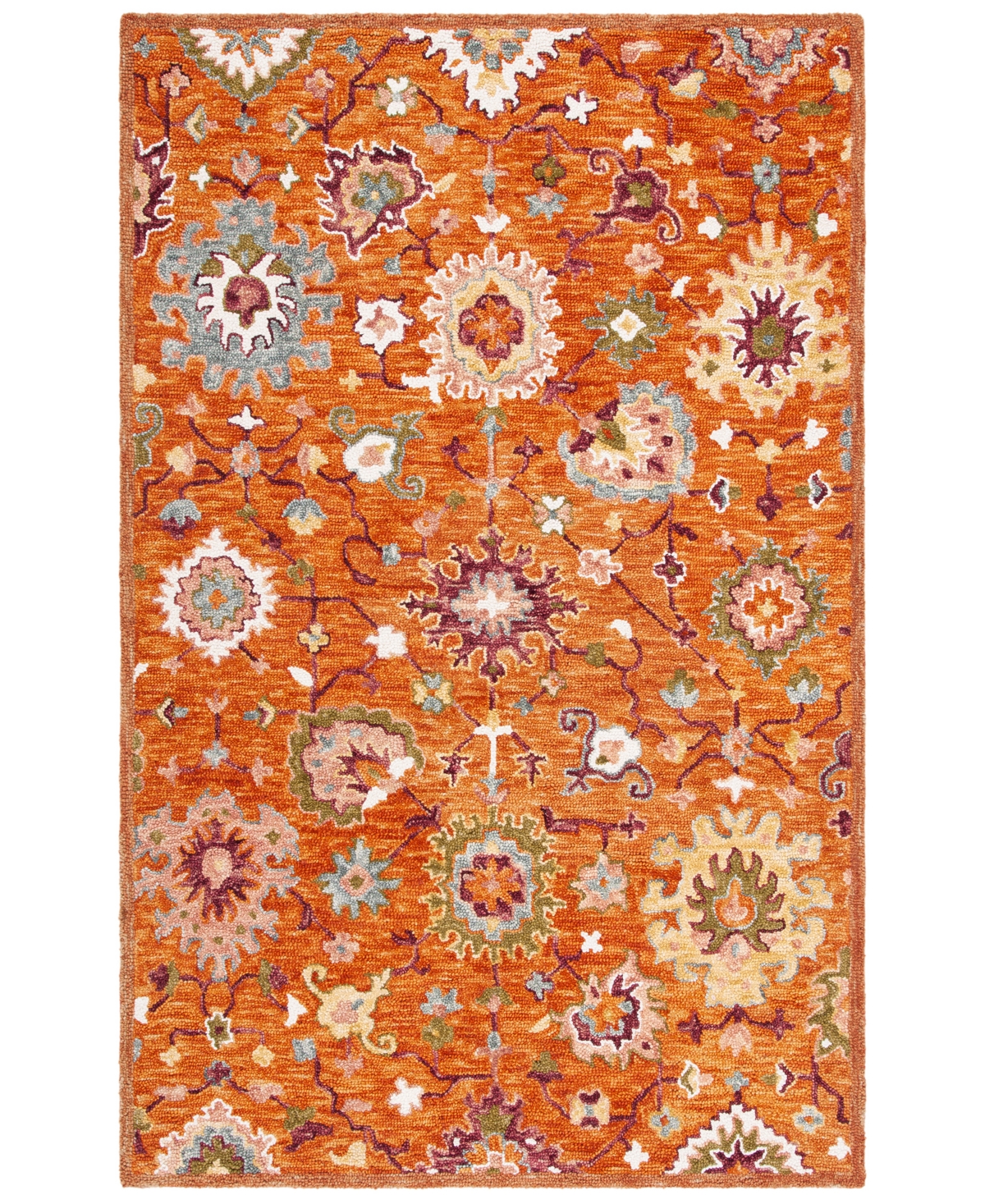 Safavieh Aurora APN148 8' x 10' Area Rug - Rust, Green