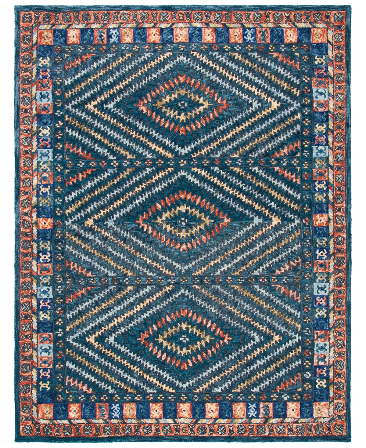Safavieh Aurora APN815 10' x 14' Area Rug - Rust, Green