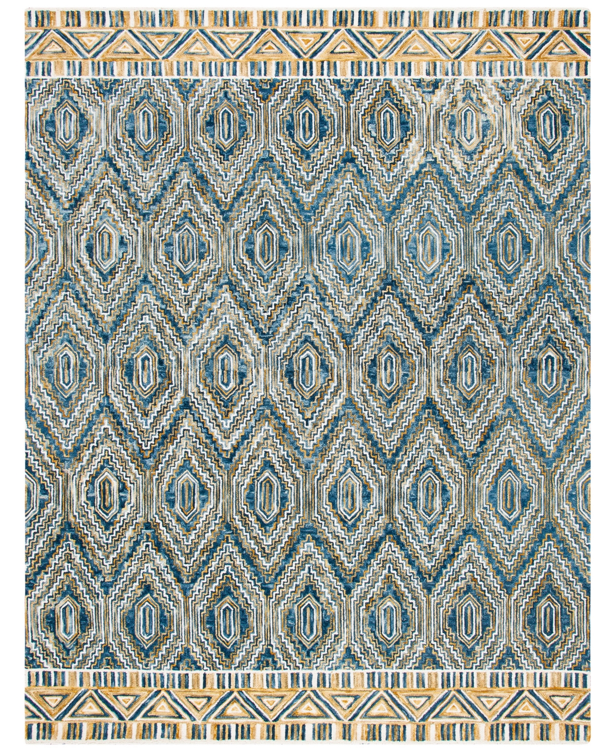 Safavieh Aurora APN822 9' x 12' Area Rug - Blue, Gold