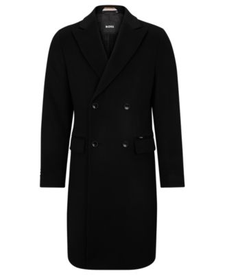 Hugo Boss Men's Double-Breasted Coat - Macy's