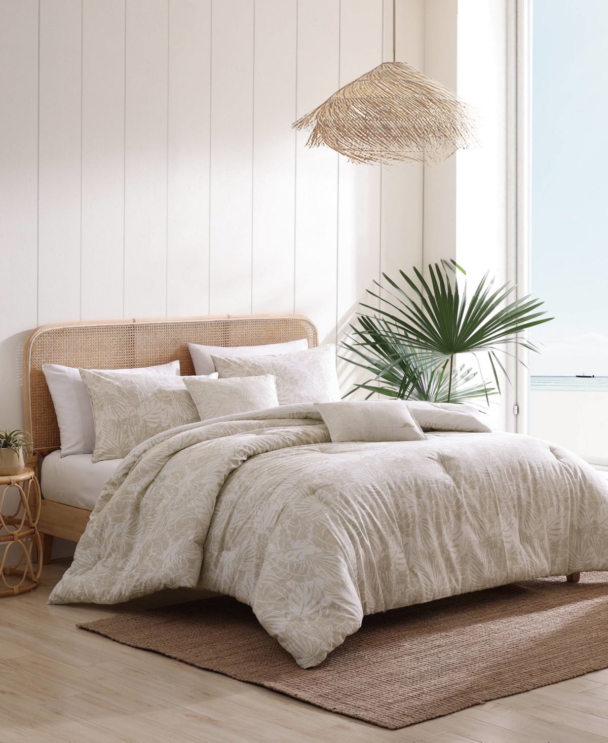 Tommy Bahama Home Costa Blanca Cotton Reversible 5 Piece Comforter Set,