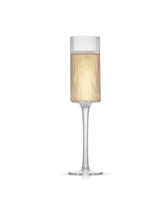 Elle Ribbed Stemmed Champagne Glass 2 Piece Set