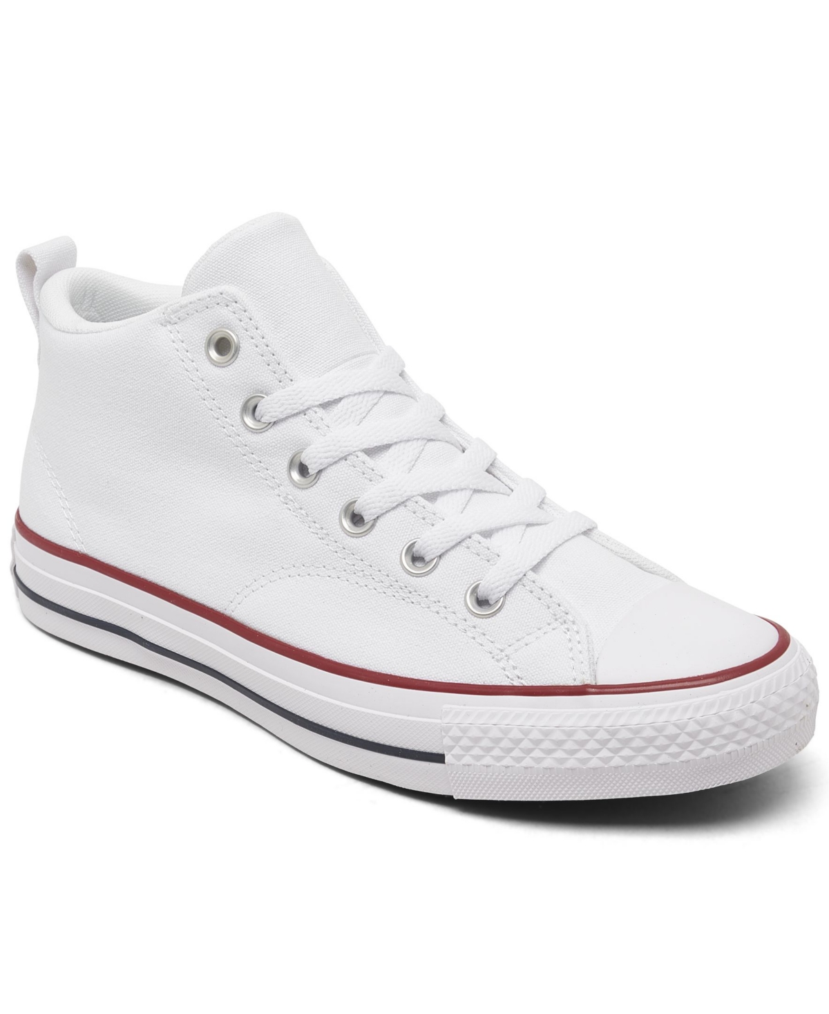 Converse Big Kids Chuck Taylor All Star Malden Street Casual Sneakers From Finish Line In White,red,blue