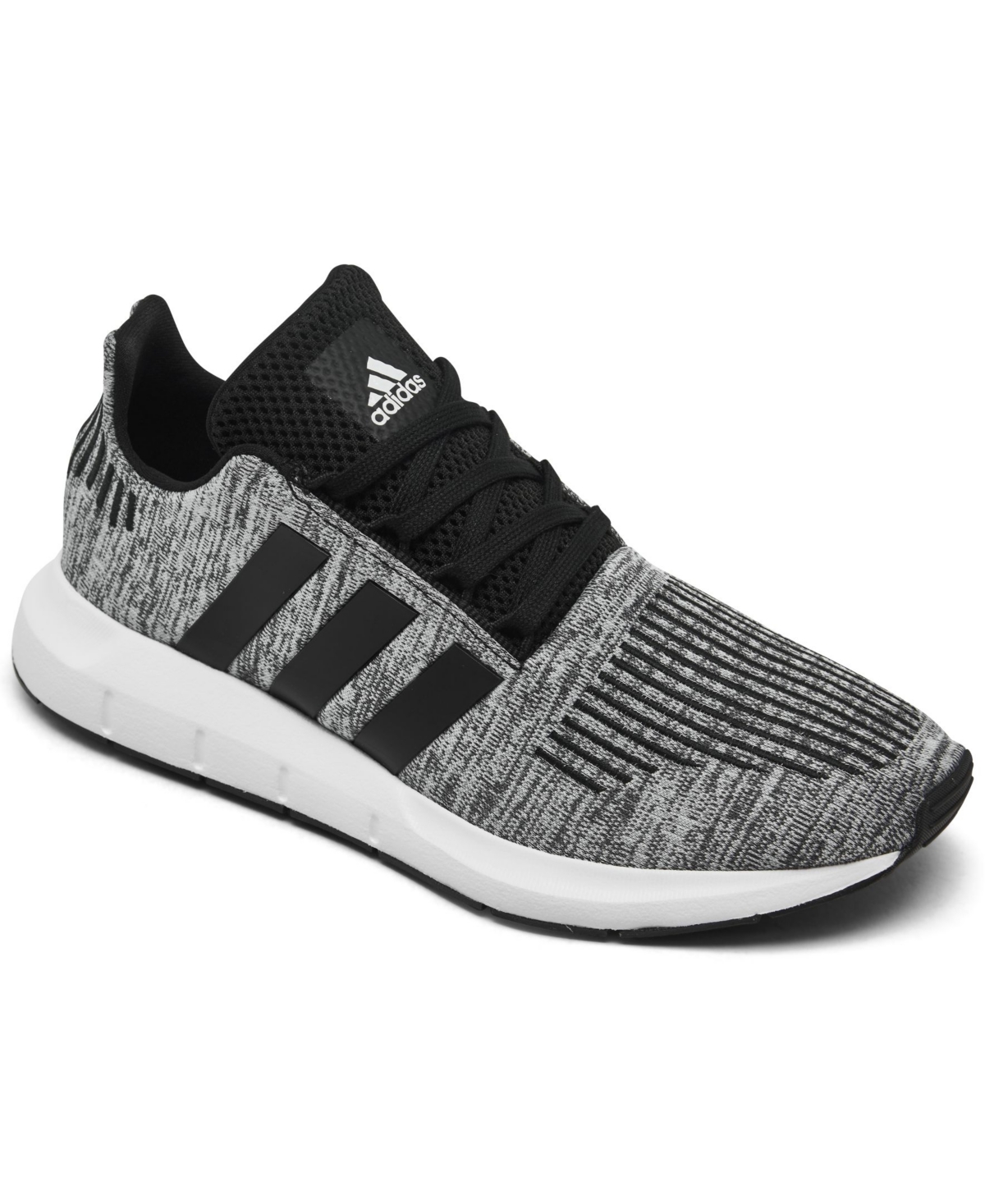 Adidas Originals Big Kids Swift Run 1.0 Casual Sneakers From Finish Line In Black,white