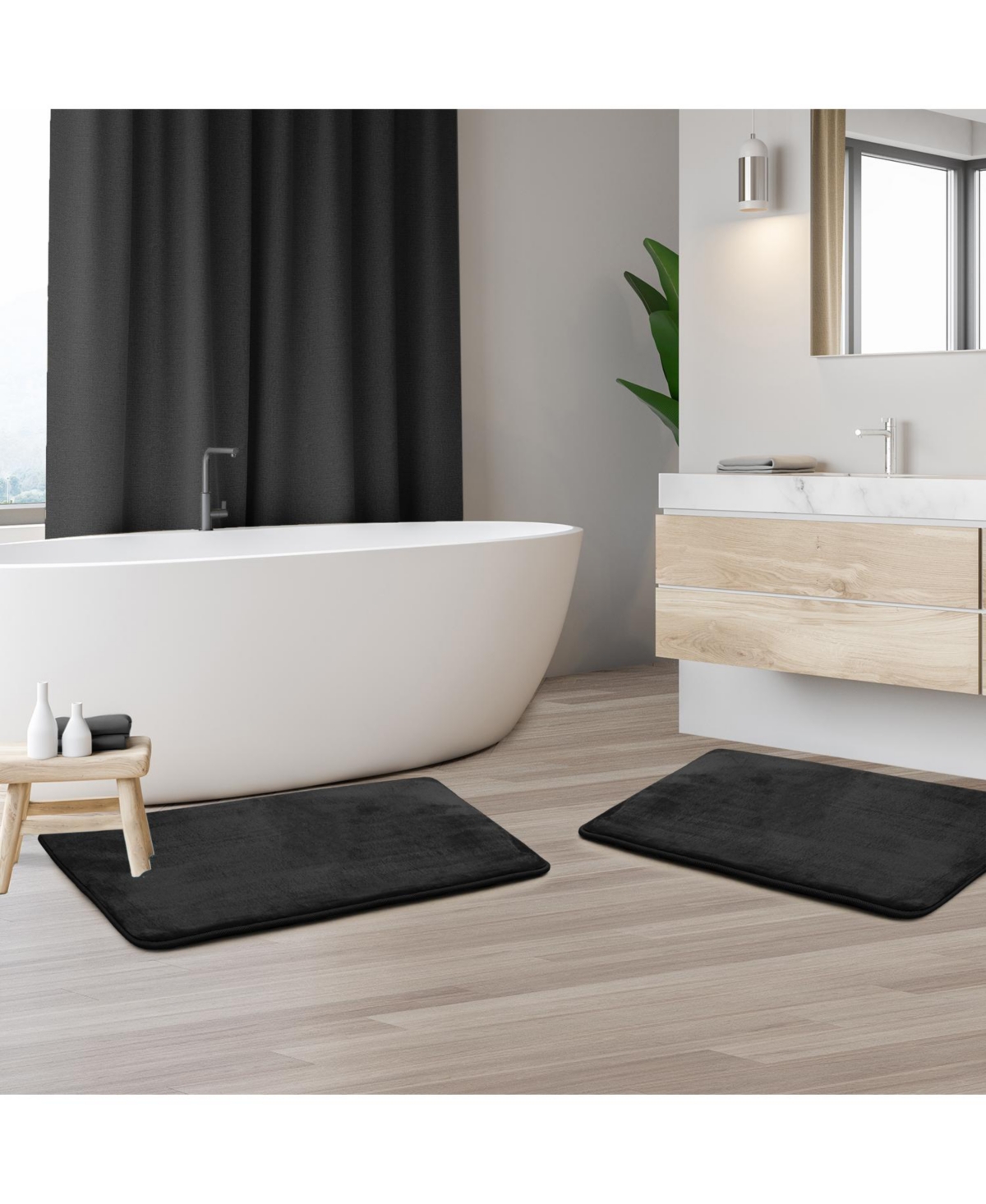 Non-Slip, Ultra Soft Plush, Memory Foam Bath Rug - Small 17