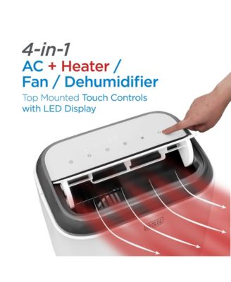 BLACK+DECKER, 12,000 BTU Cooling + 9,000 BTU Heating, Portable Air Conditioner with Remote Control