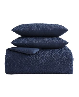 Point Harbor Embossed 3 Piece Comforter Set, King