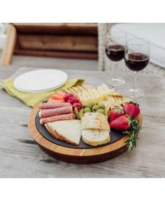 Disney's Winnie The Pooh Insignia Acacia and Slate Charcuterie Board with Cheese Tools