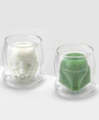 Star Wars Stormtrooper 3D Helmet Double Wall Drinking Glass 6.5 Oz