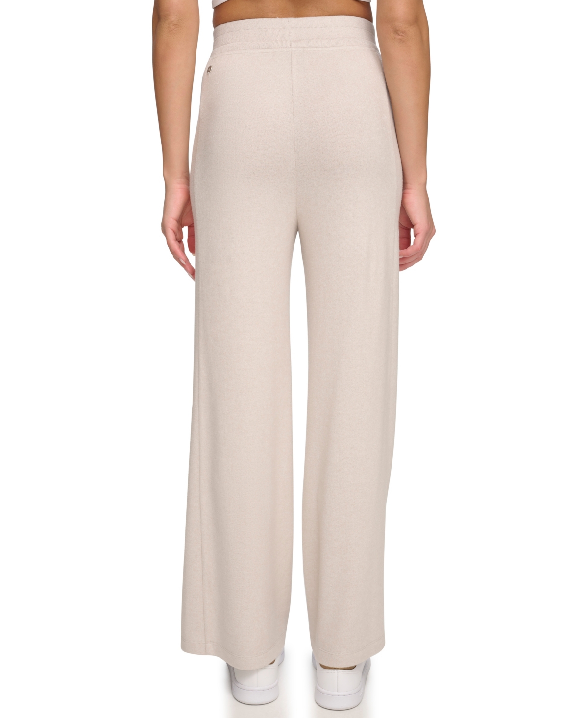 Andrew Marc Sport Women's High Rise Hacci Wide Leg Pants with Pockets