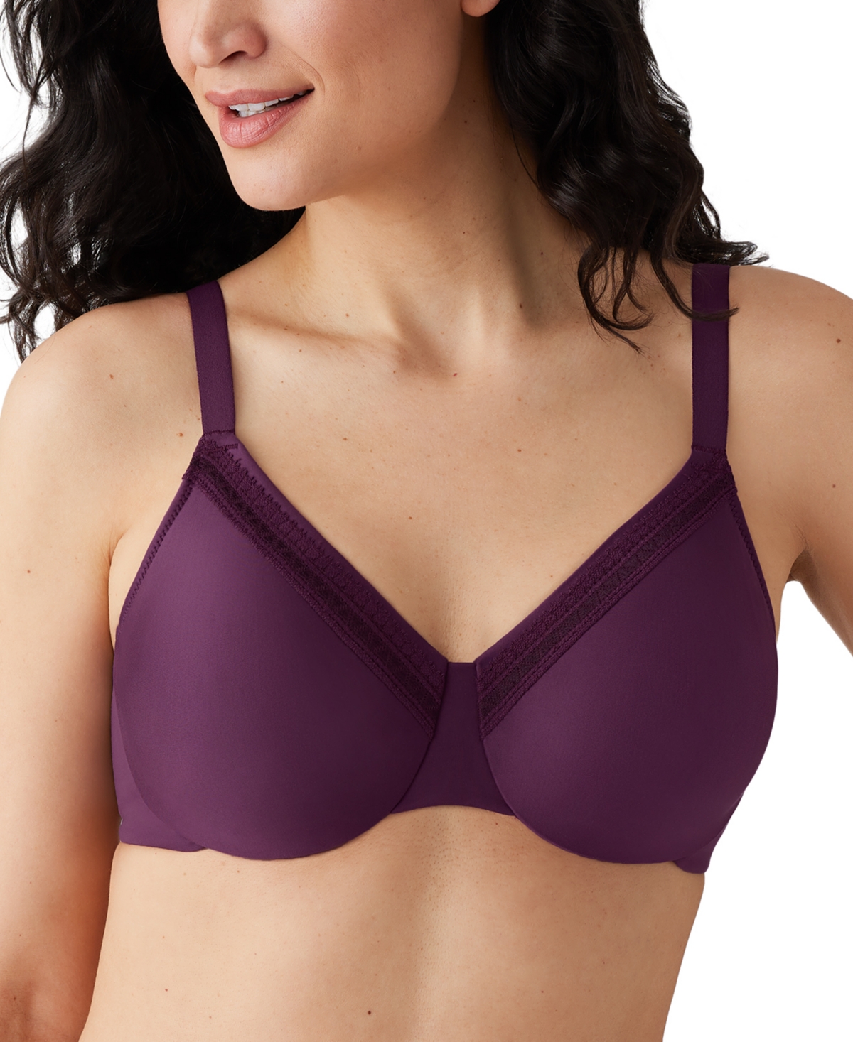 Wacoal Perfect Primer Underwire Bra 855213, Up To I Cup In Italian Plum