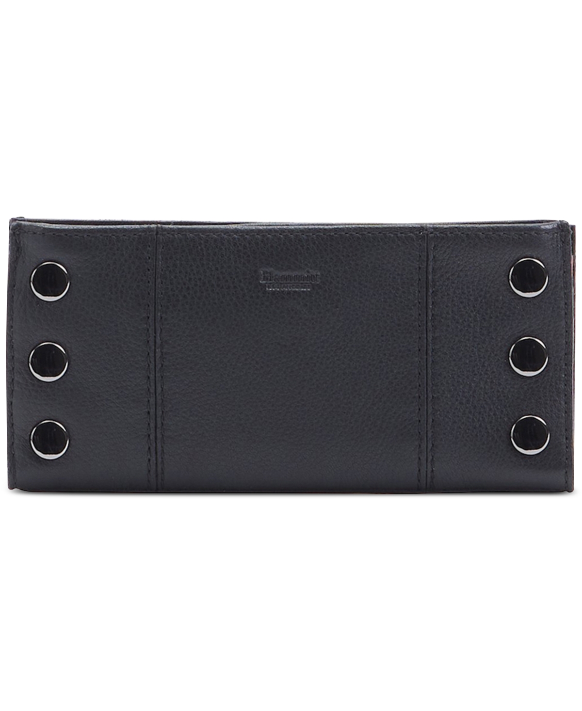 Shop Hammitt 110 North Leather Wallet In Black Gunmetal