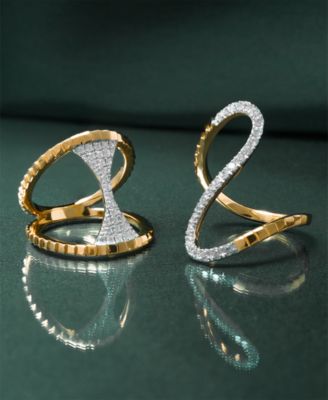 Diamond Infinity Statement Ring (1/2 ct. t.w.) in Gold Vermeil or Sterling Silver, Created for Macy's