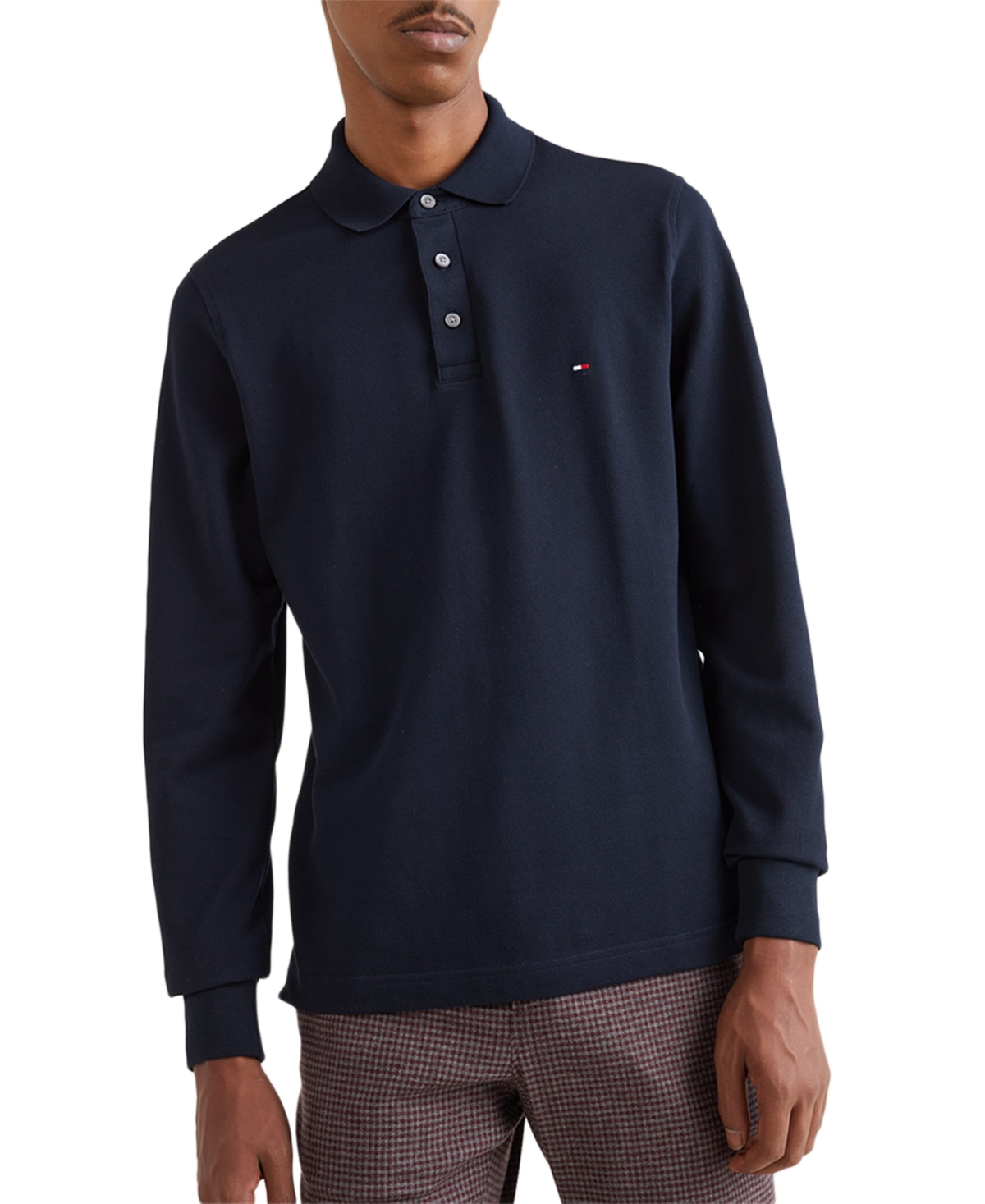 Tommy Hilfiger Men's Slim-fit 1985 Long-sleeve Polo Shirt In Desert Sky