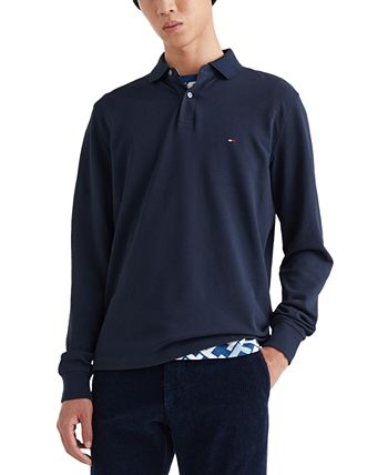 Tommy Hilfiger Men\'s 1985 Regular-Fit Long-Sleeve Polo Shirt - Macy\'s