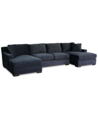 Marristin 146" 3-Pc. Fabric Double Chaise Sectional