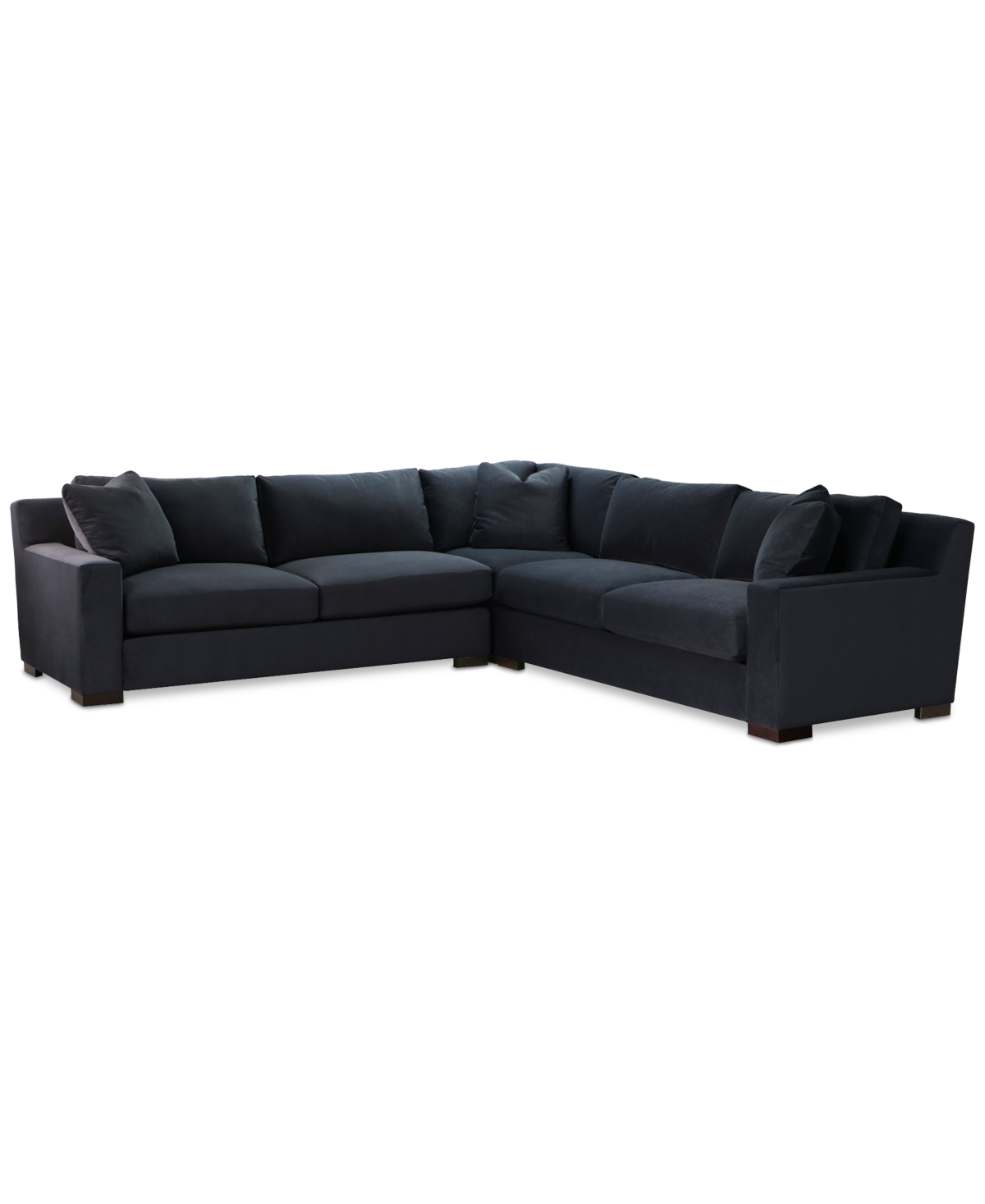 Furniture Marristin 123" 3-pc. Fabric L Sectional, Created For Macy's In Charcoal