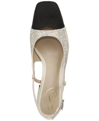 Women's Tarra Glitz Slip-On Slingback Pumps