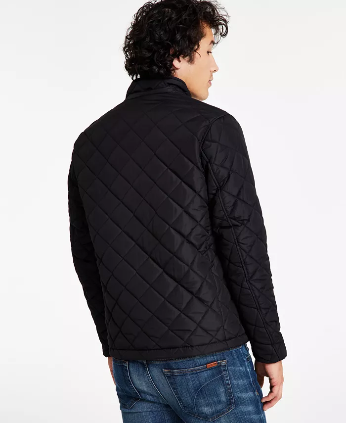 Men's Diamond Quilted Heritage Jacket - thumbnail 10