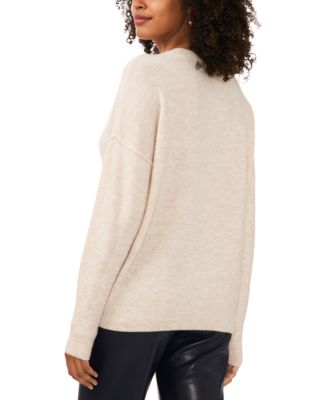 Women's Cozy Crewneck Long-Sleeve Extend-Shoulder Sweater