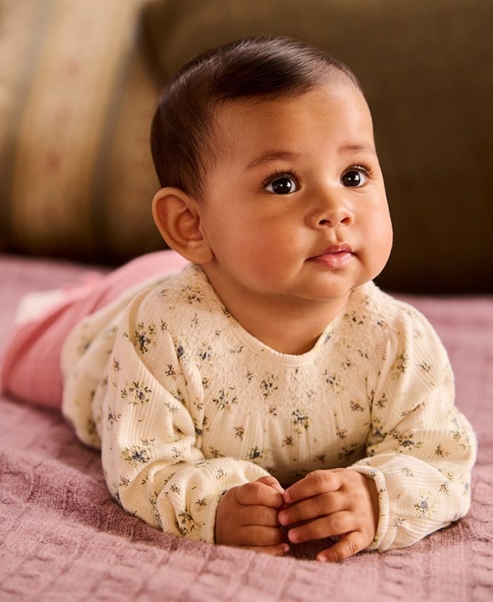 Polo Ralph Lauren Baby Girls Floral Cotton Top and Leggings Set Macy's