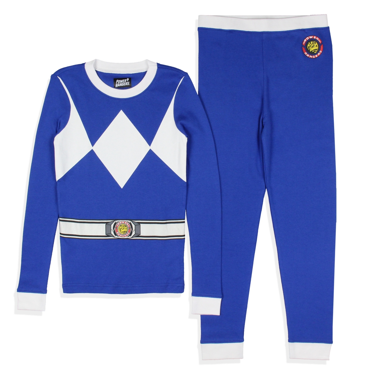 Power Rangers Kids Character 2-Piece Tight-Fit Uniform Sleep Pajama Set