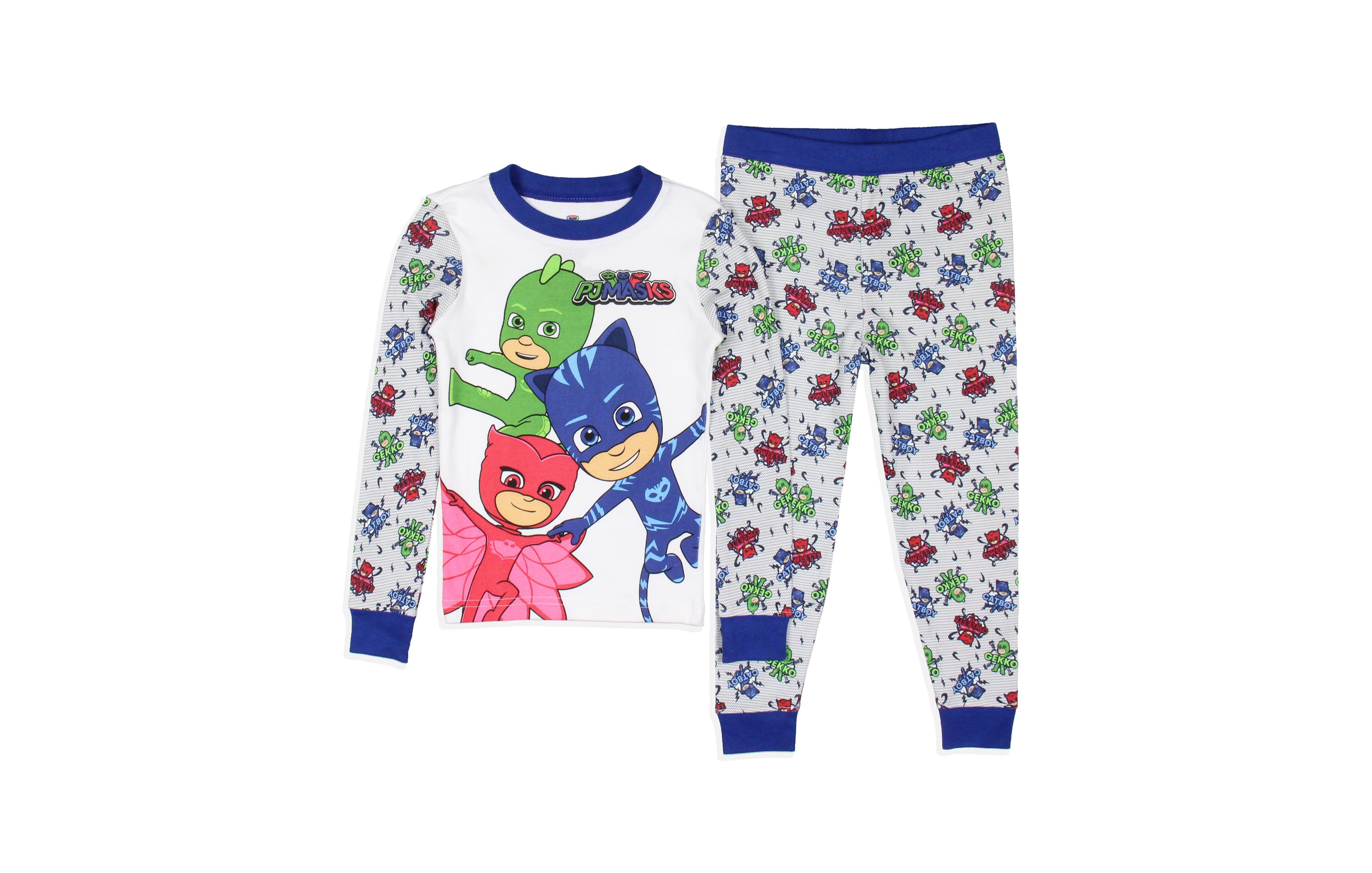 Pj Masks Toddler Boys Gekko Catboy Owlette Title Logo Sleep Pajama Set