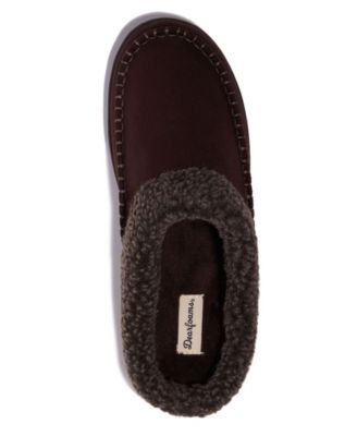 Men's Marshall Microsuede Moccasin Toe Clog House Shoe Slipper