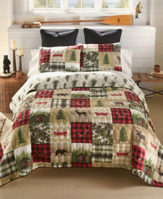 Donna Sharp Cedar Lodge Reversible Quilt Set Collection In Multi