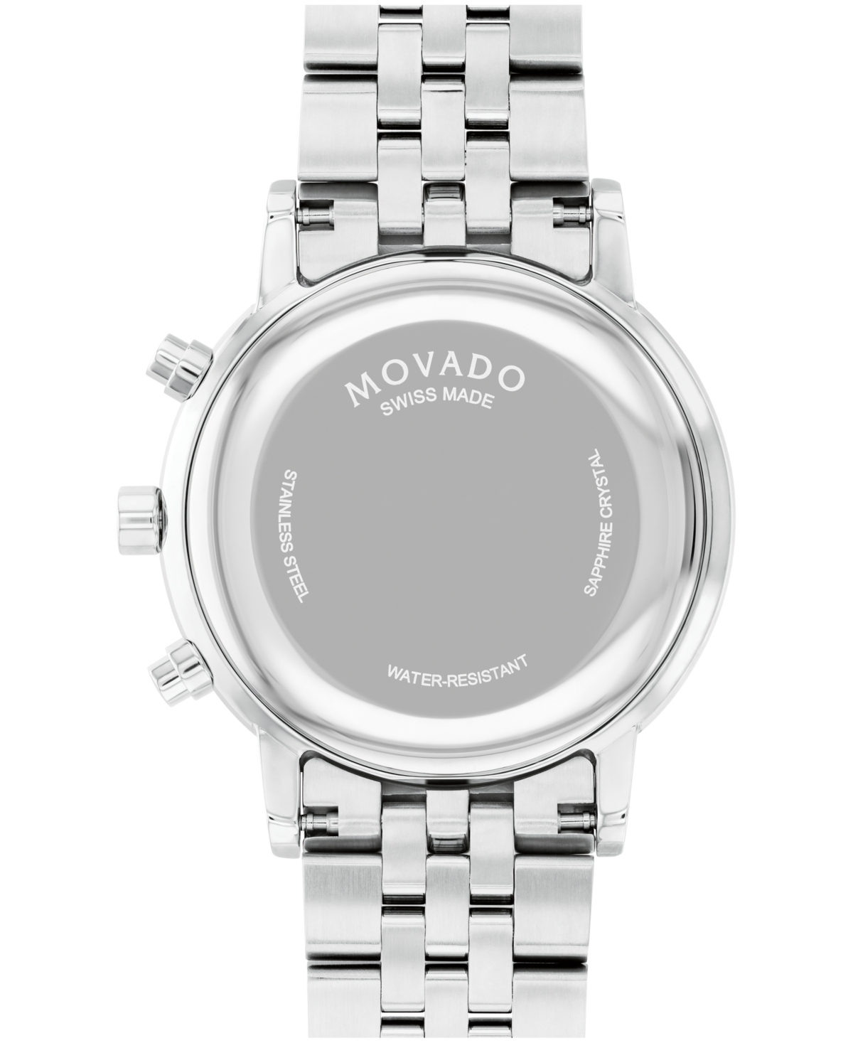 Shop Movado Men's Museum Classic Swiss Quartz Chrono Silver Tone Stainless Steel Watch 42mm In Silver-tone