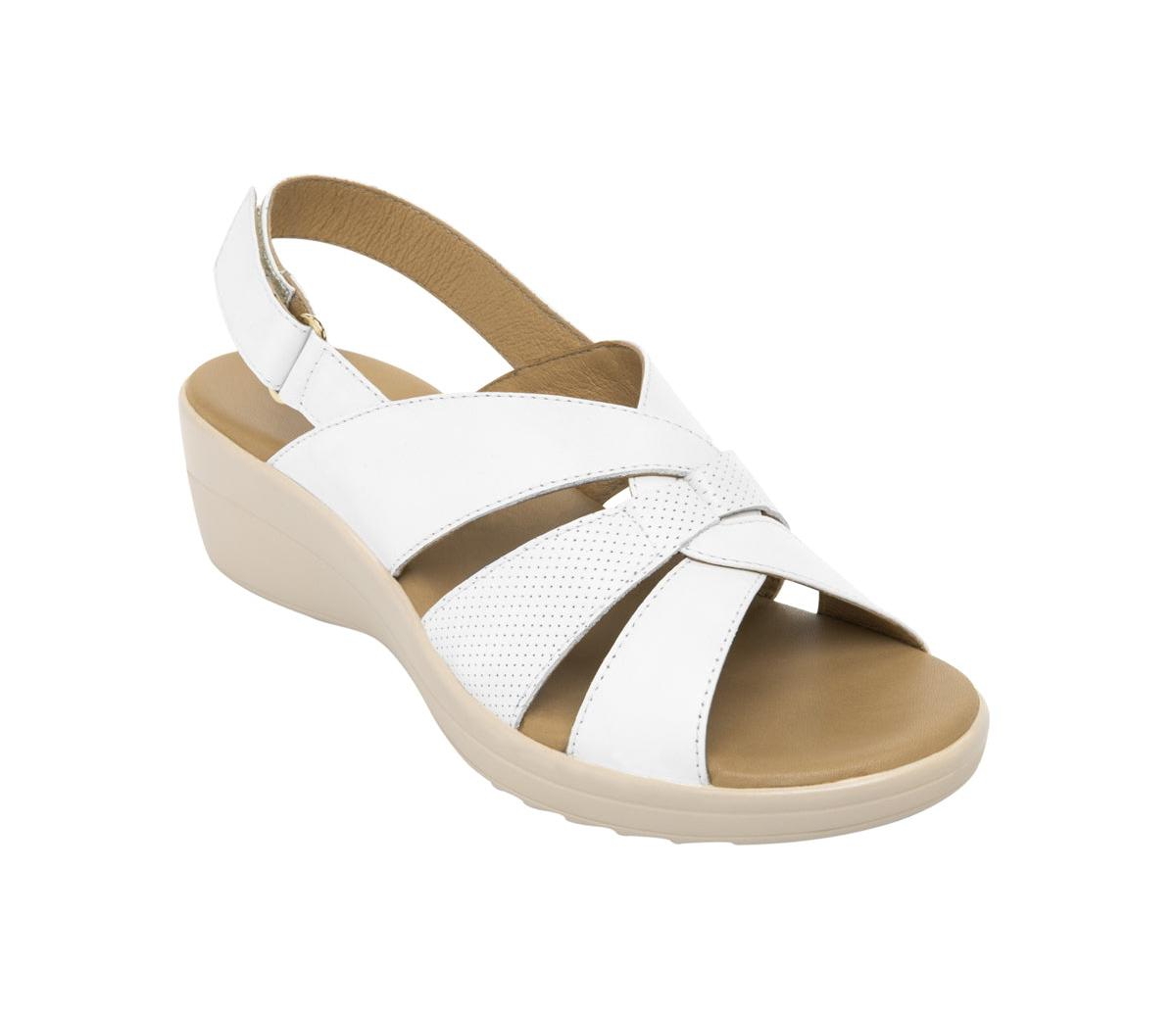 WomenÂ´s Leather Slingback Sandals By Flexi - White