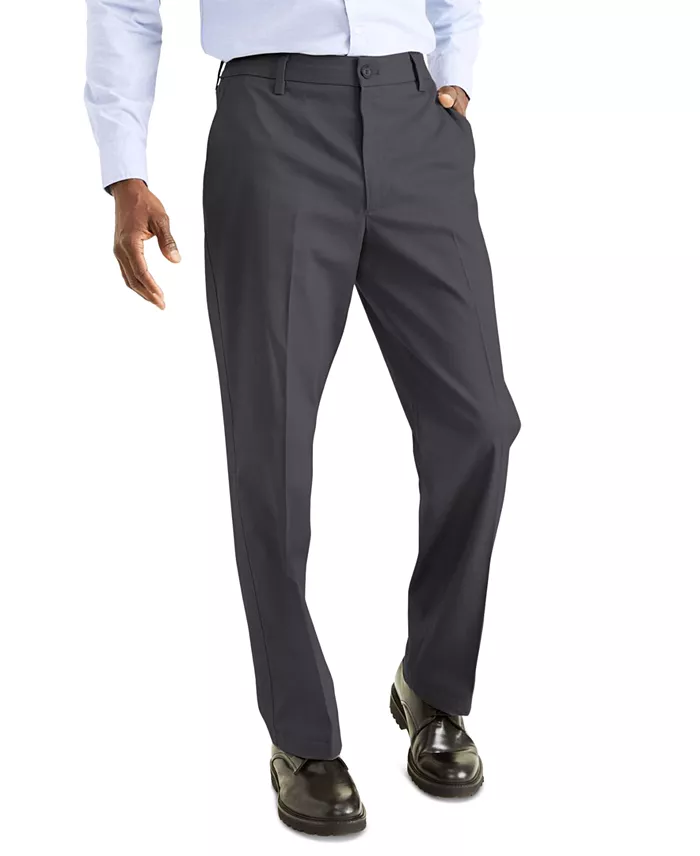 Men's Signature Classic Fit Iron Free Khaki Pants with Stain Defender - thumbnail 9