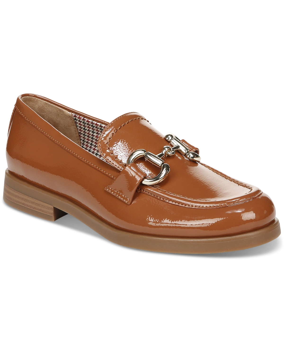 Giani Bernini Women's Andreaa Memory Foam Slip On Ornamented Loafers, Created For Macy's In Toffee Patent