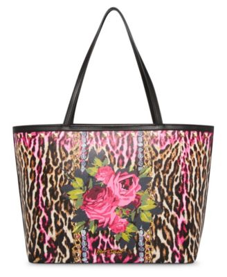 Leopard Embroidered Patch Tote